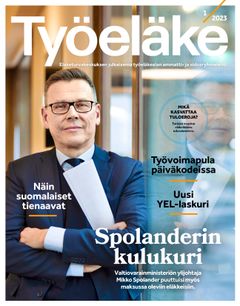 Kansikuva. Työeläke-lehden maaliskuun numero.