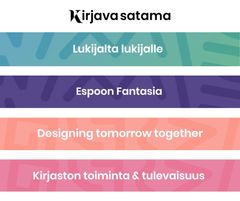 Kirjava -satama -blogisivuston osiot