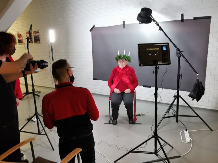 Lucia-mummo valitaan jälleen perinteisellä äänestyksellä Vaasassa. Kuva: Vaasan kaupunki/Andrea Frondelius-Kovács