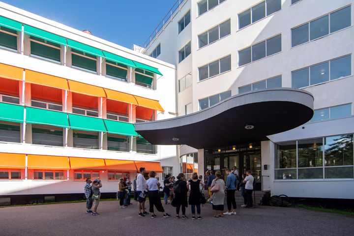 Rundturen vid Pemar sanatorium (1929-33). Foto Magni Mundi / Rockphoto.fi