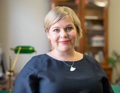 Tiede- ja kulttuuriministeri Annika Saarikko, kuva Lauri Heikkinen, valtioneuvoston kanslia