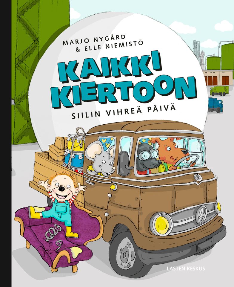 Kaikki kiertoon -kirjan etukansi