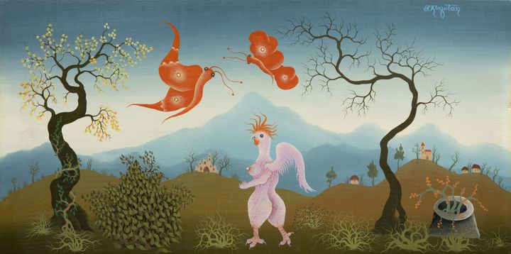 Cock with Butterflies (a Spring Walk). Photo: K.H.Renlund Museum / Marcus Riska.