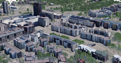 Alberga i 3D-stadsmodellen