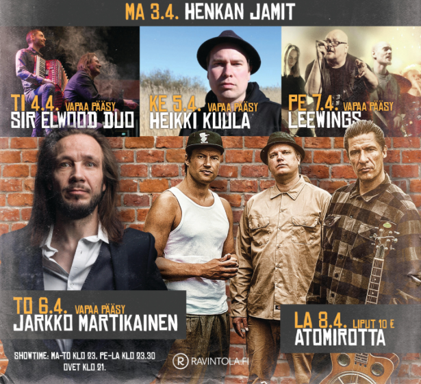 Maineikkaan Henry's Pubin synttäriviikolla nautitaan laajasta musiikkitarjonnasta.