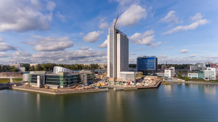 Accountor Tower on osa rakentuvaa Keilaniemenrantaa