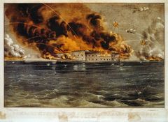 Bombardment of Fort Sumter, Charleston Harbor, 12th & 13th of April, 1861, image by Currier & Ives [1861?], Library of Congress, Prints and Photographs Division, Washington, D.C.