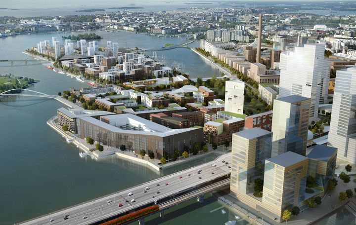 Helsingin Kalasataman energiajärjestelmä täydentyy ABB:n uusimmalla digitaalisella kojeistoteknologialla sekä ainutlaatuisella rengasverkkoratkaisulla. Kuva: Helsingin kaupungin aineistopankki / Voima Graphics Oy