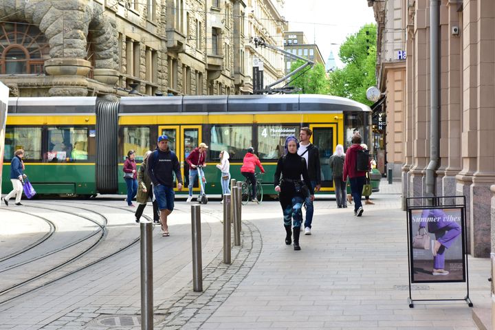 Helsingin keskustaa Kluuvin kaupunginosassa. Kuva Teina Ryynänen