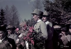 Sankarivainajien muistopäivän tapahtumia Joensuussa 19.5.1940. Kuva: Puolustusvoimien Kuvakeskuksen SA-kuva-arkisto.
