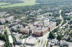 Mellunpuisto havainnekuva ilmasta, Arkkitehtitoimisto Jukka Turtiainen / Arkkitehtipalvelu Oy