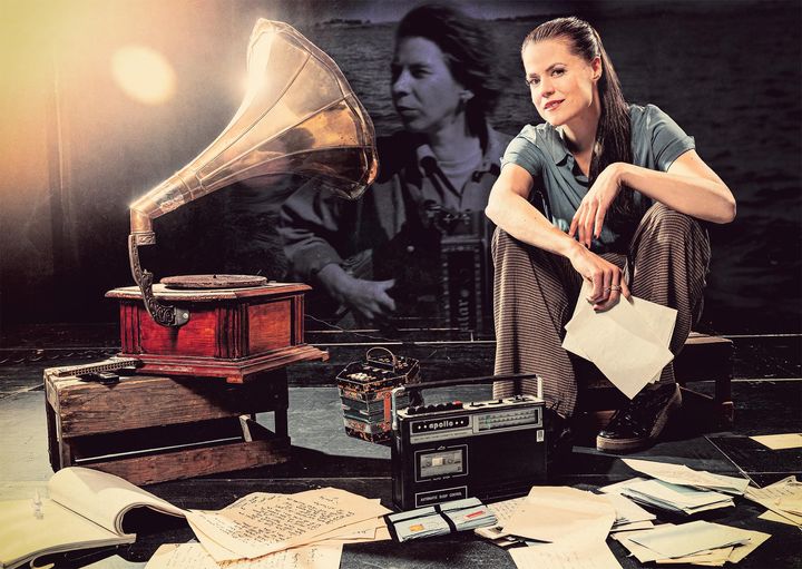 The concert performance Tove Jansson − visdiktaren by Emma Klingenberg and three musicians features Tove Jansson’s lyrics with all-new compositions and arrangements. Image: Karl Vilhjálmsson.