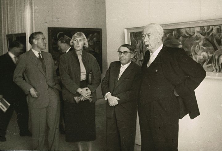 Federal President Theodor Heuss at documenta 1, 1955 © documenta archiv / Photo: Erich Müller.