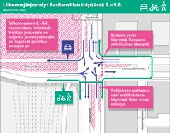 Liikennejärjestelyt 2.–5.8. Kuva: Kalle Järvenpää