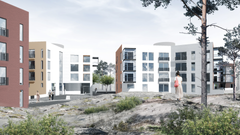 Y-Säätiö-konsernin omistamia M2-Koteja rakennetaan parhaillaan muun muassa Helsingin Kruunuvuorenrantaan.