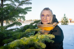 Perusta oma arboretum -kirjan kirjoittaja Elina Saarikoski. Kuva: Else Kyhälä