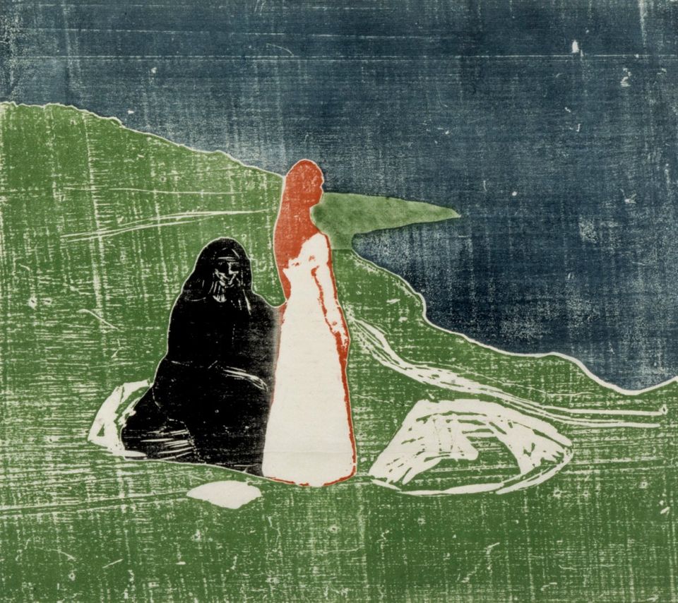 Naisia rannalla (Edvard Munch 1898)
