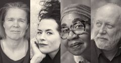 Helsinki Litin vieraiksi saapuvat toukokuussa Ia Genberg (vas.), Liv Strömquist, Jamaica Kincaid ja László Krasznahorkai.