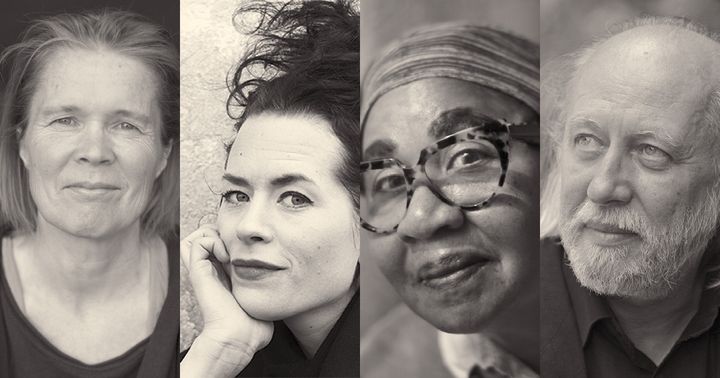 Helsinki Litin vieraiksi saapuvat toukokuussa Ia Genberg (vas.), Liv Strömquist, Jamaica Kincaid ja László Krasznahorkai.