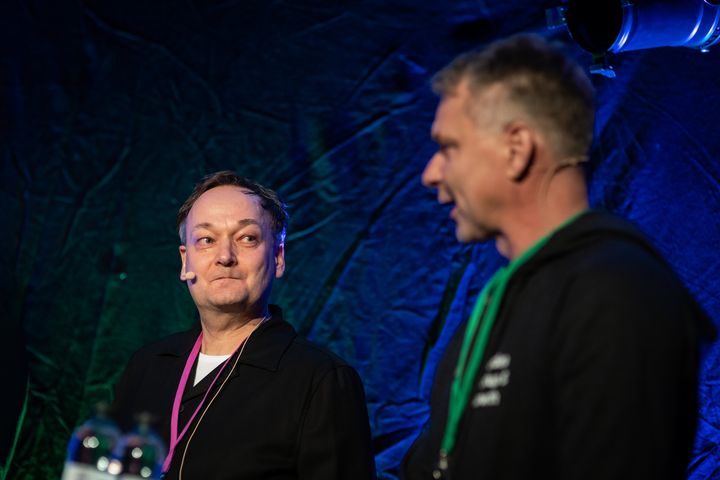 Mika Kukkurainen on Nordic Foodtech VC:n osakas ja perustaja. Oikealla Nordean Startup & Growth -kasvuyrityspankin johtaja Vesa Riihimäki.