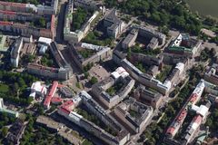 Töölöntori lounaasta. Kuva: Helsingin kaupunki, kaupunkimittaus