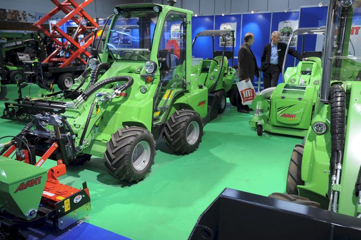 Koneet ovat näyttävästi esillä marraskuisilla ViherTek-messuilla. Kuva: Messukeskus