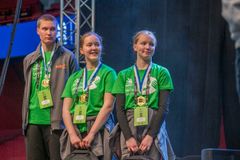 Taitaja9-kilpailun voitti Lahden yhteiskoulun joukkue. Kuva: Marina Malkova, Sataedu / Skills Finland.