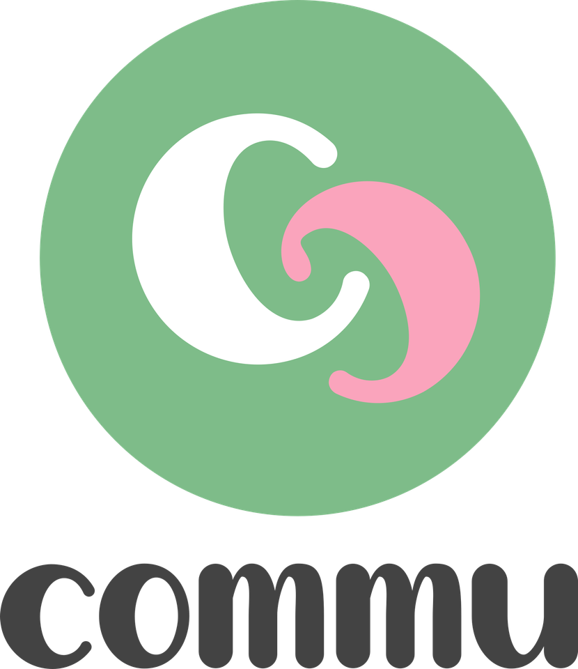 Commu logo Auttamisen tori