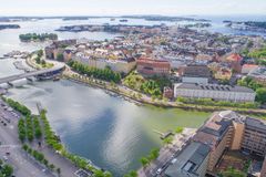 Helsingin kantakaupunkia ilmasta kuvattuna. Kuvaaja: Lauri Rotko