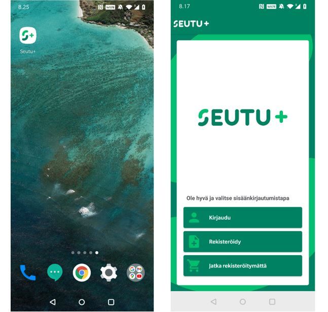 Seutu+ mobilapplikation