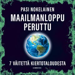 Maailmanloppu peruttu -äänikirjan kansikuva.