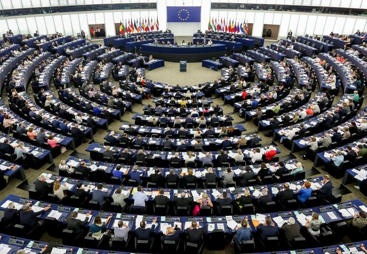Euroopan parlamentin istuntosali Strasbourgissa © European Union, 2018