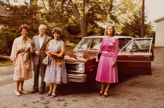 Lahja Mäkelä with friends in New York in 1980. Lahja is second from righ. Photo: Lahja Mäkelä's personal album