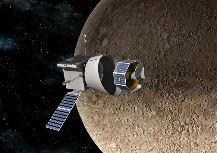 BepiColombo on Euroopan Avaruusjärjestö ESA:n luotain. Aalto-yliopisto on mukana useassa luotaimen instrumenttiryhmässä tutkimuskumppanina.