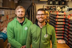Vertia Oy:n Heikki Jussila ja Topi Jokinen. Kuva: Tapio Auvinen. Kuva tiedotusvälineiden vapaasti käytettävissä, kuvaajan nimi mainittava.