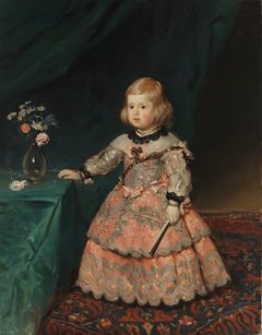 One of the artworks at the Iconic Works exhibition. Helene Schjerfbeck: Copy of Velázquez's painting Infantinna Maria Teresia (1894). Finnish National Gallery / Ateneum Art Museum. Photo: Finnish National Gallery / Yehia Eweis.