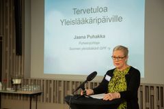 Yleislääkäripäivät avasi Suomen  yleislääkärit ry:n puheenjohtaja Jaana Puhakka. Kuva:Jakke Nikkarinen