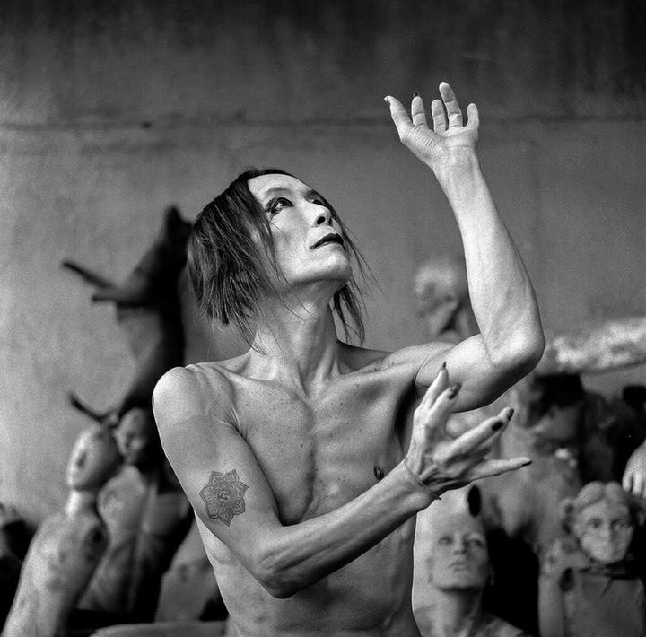 Butoh artist Ken Mai’s profound performance In the Shadow of the Valley of Death will premiere at Caisa on 3 December. Image: David Uriegas & Hugo Angel G.