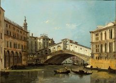 Kuva : Ippolito Caffi (1809–1866): Venetsia: Rialton silta (Ponte di Rialto). 1845. Fondazione Musei Civici di Venezia. Galleria Internazionale d’Arte Moderna di Ca’ Pesaro. 2017 © Photo Archive - Fondazione Musei Civici di Venezia