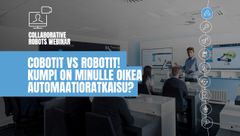 Universal Robots järjestää webinaarin aiheesta cobotit vs robotit