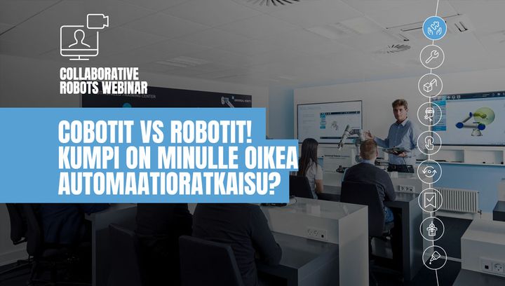 Universal Robots järjestää webinaarin aiheesta cobotit vs robotit