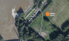 Kesällä 2021 rakennettavan Pornaistenniemen Helsinki-huussin sijainti kartalla. Kuva: Helsingin kaupunki