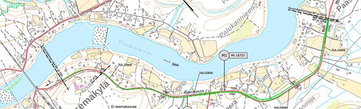 Suunnitelmakartta Asemakylä-Paasonperä.