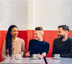 Maïmouna Jagne-Soreau, Martina Moliis-Mellberg och Martin Welander. Foto: Frida Lönnroos