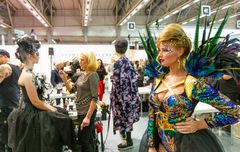 Maskeerauksen ja bodypaintingin kilpailuissa 2019 on mukana uusia sarjoja alan ammattilaisille. Kuva: Messukeskus, I love me 2018.