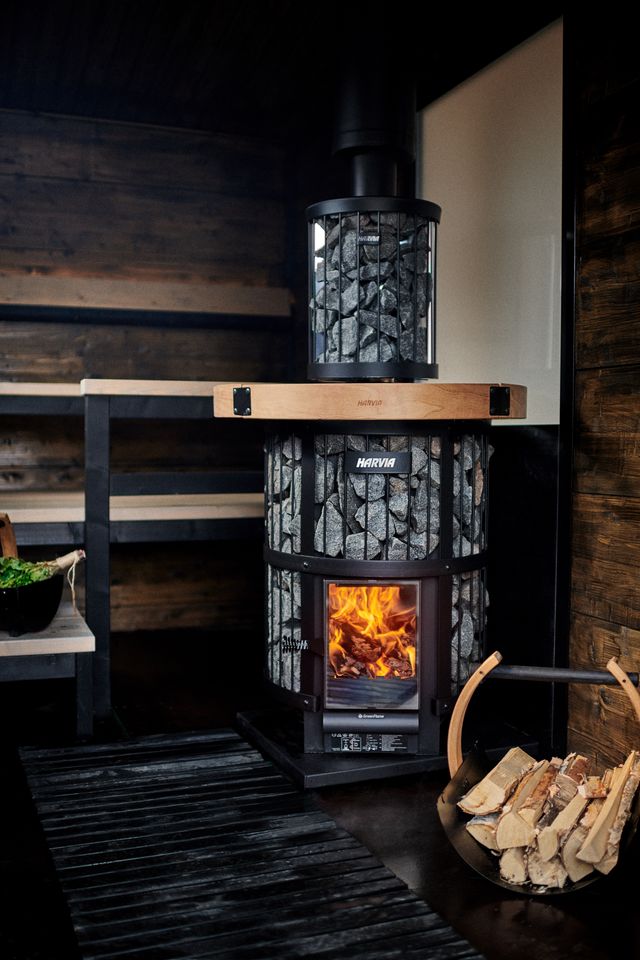 Harvia Legend Green Flame Woodburning stove 
