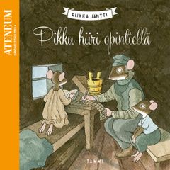 Pikku hiiri opintiellä -kirjassa pieni Hiiru hyppää maalaukseen.