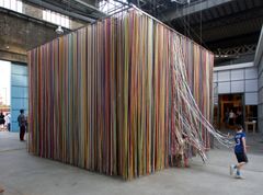 Jakob Dahlgren, The Wonderful World of Abstraction MAGASIN – Centre National d’Art Contemporain,Grenoble, 2016 Foto: Jacob Dahlgren (utställningen Linjens dimensioner)