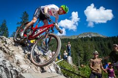 Mathias Flückiger during the World Cup Race in Lenzerheide by Armin Kuestenbrueck