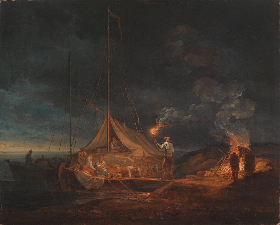 Alexander-Laureus-Saaristolaisia-nuotiolla